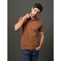 Polo Masculina Listras Calvin Klein Jeans - Havana - 5