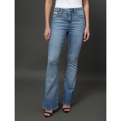 Calça Jeans Feminina Flare 5 Pockets Calvin Klein - Azul Claro