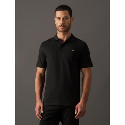 Polo Masculina Slim Piquet Calvin Klein - Preto