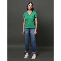 Camiseta Feminina Algodão Egípcio Calvin Klein Jeans - Verde Médio - 3