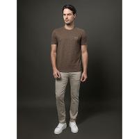 Camiseta Masculina Listrada Calvin Klein - Caqui Medio - 3