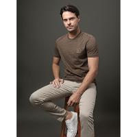 Camiseta Masculina Listrada Calvin Klein - Caqui Medio - 5