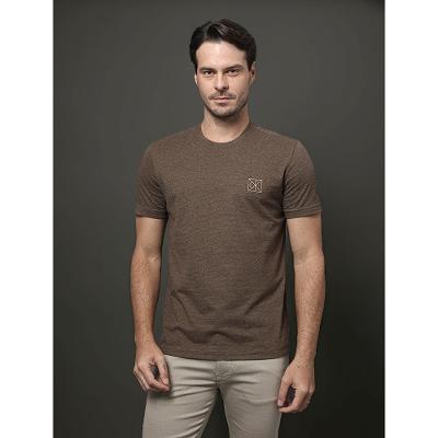 Camiseta Masculina Listrada Calvin Klein - Caqui Medio