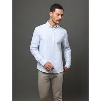 Camisa Masculina Oxford Com Elastano Calvin Klein - Azul Claro - 5