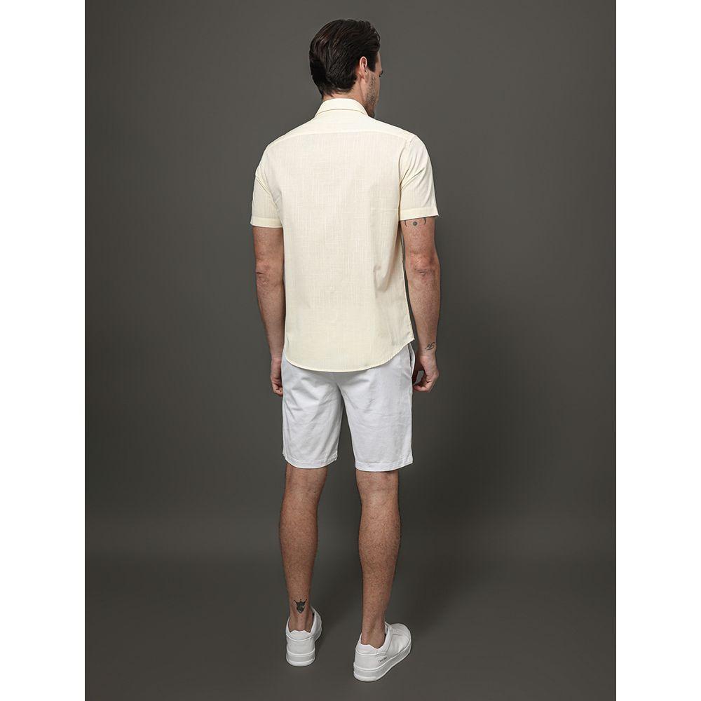 Camisa Masculina Algodão Calvin Klein - Amarelo Manteiga - 2