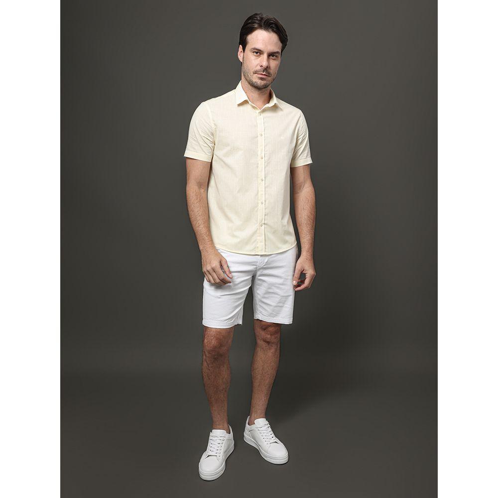 Camisa Masculina Algodão Calvin Klein - Amarelo Manteiga - 3
