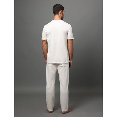 Camiseta Masculina Meia Malha Linen Calvin Klein Underwear - Off White
