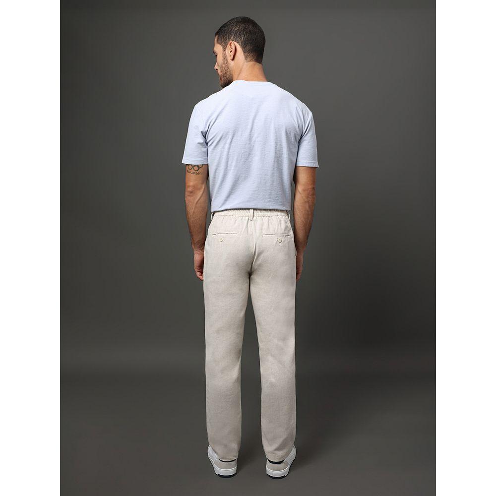 Calça Masculina Linen Calvin Klein Jeans - Off White - 2