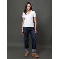 Camiseta Feminina Algodão Egípcio Calvin Klein Jeans - Branco - 3