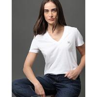 Camiseta Feminina Algodão Egípcio Calvin Klein Jeans - Branco - 5