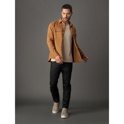 Camiseta Masculina Gola Careca Solid Liquid - Caqui Medio