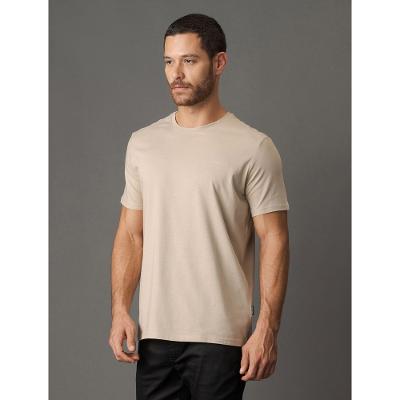 Camiseta Masculina Gola Careca Solid Liquid - Caqui Medio