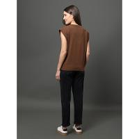 Blusa Feminina Malha Rugby Calvin Klein Jeans - Marrom - 2