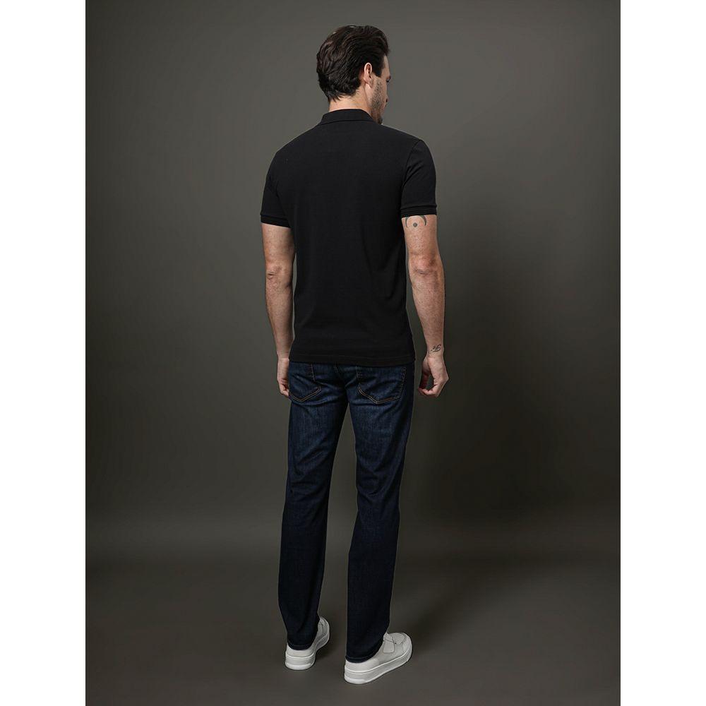 Polo Masculina Slim Recorte Calvin Klein - Preto - 2