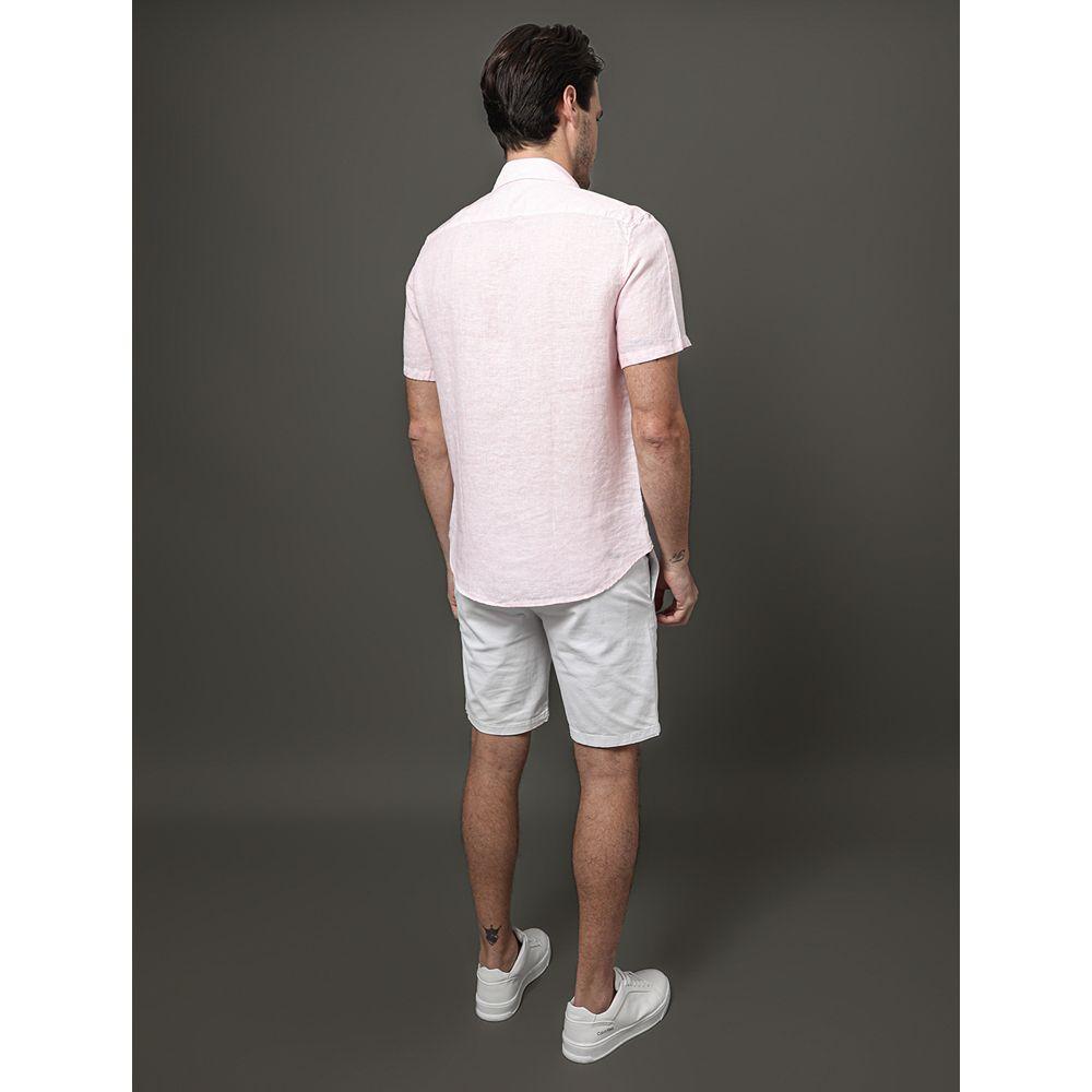 Camisa Masculina Cannes Linen Calvin Klein - Rosa Claro - 2