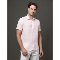 Camisa Masculina Cannes Linen Calvin Klein - Rosa Claro - 1