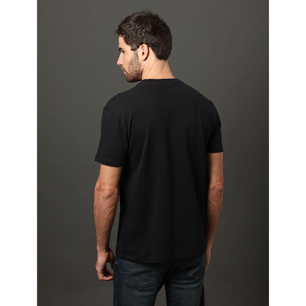 Camiseta Masculina Gola Dupla Calvin Klein Jeans - Preto - 2