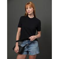 Camiseta Feminina Malhão Com Punhos Calvin Klein Jeans - Preto - 5