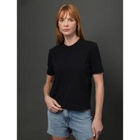 Camiseta Feminina Malhão Com Punhos Calvin Klein Jeans - Preto - 1