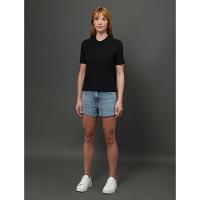 Camiseta Feminina Malhão Com Punhos Calvin Klein Jeans - Preto - 3