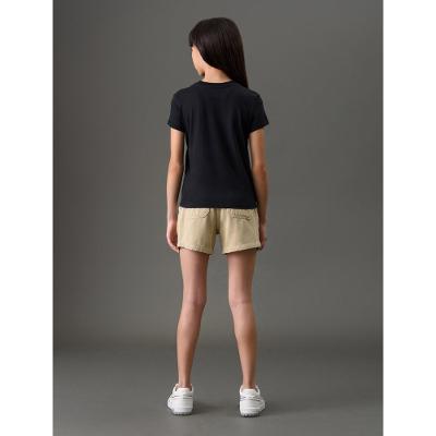 Camiseta Menina Algodão Orgânico Calvin Klein Jeans - Preto