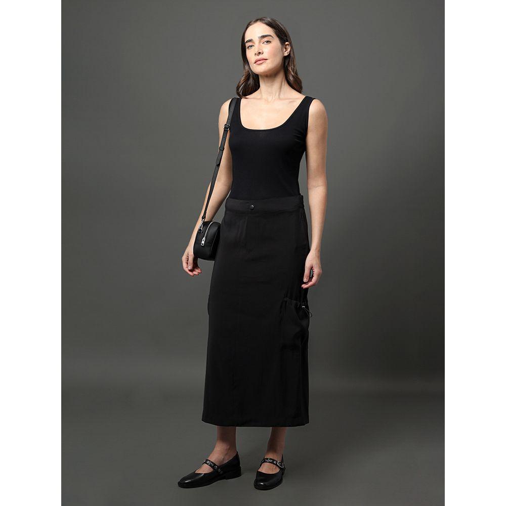 Regata Feminina Decote Quadrado Calvin Klein Jeans - Preto - 3