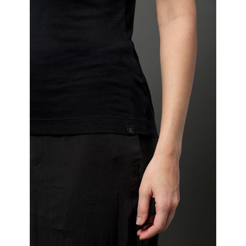 Regata Feminina Decote Quadrado Calvin Klein Jeans - Preto - 4