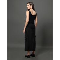 Regata Feminina Decote Quadrado Calvin Klein Jeans - Preto - 2