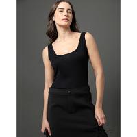 Regata Feminina Decote Quadrado Calvin Klein Jeans - Preto - 5