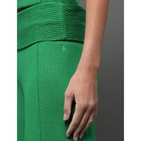 Calça Feminina Ribana Texturizada Calvin Klein Jeans - Verde Médio