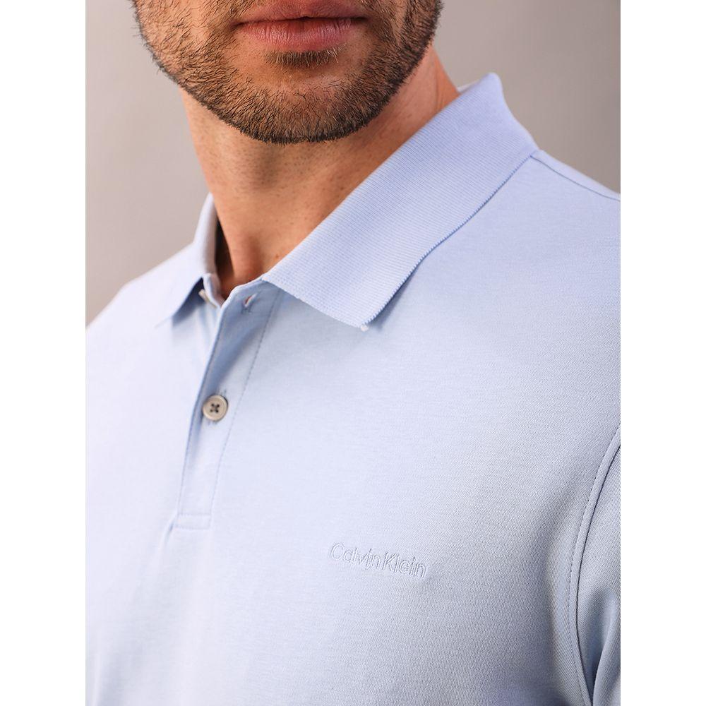 Polo Masculina Liquid Touch Calvin Klein - Azul Bebe - 3