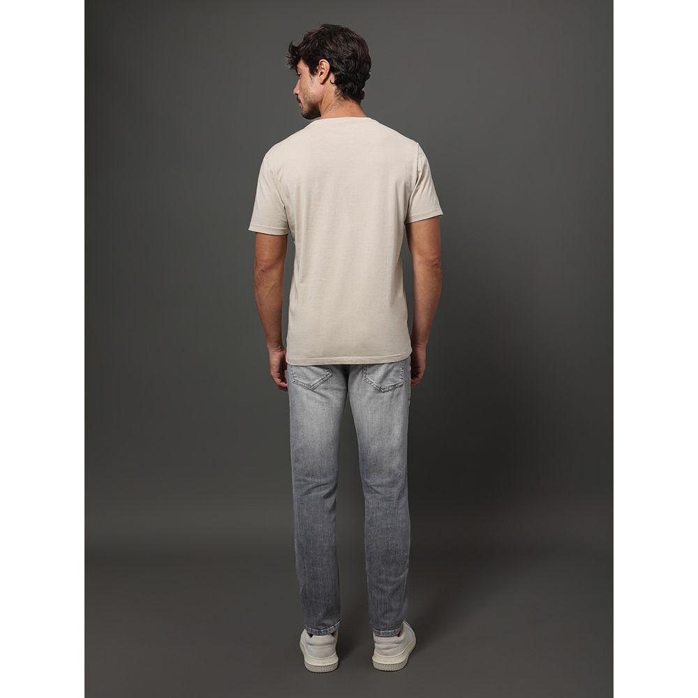 Camiseta Masculina Reissue Peito Calvin Klein Jeans - Caqui Claro - 2