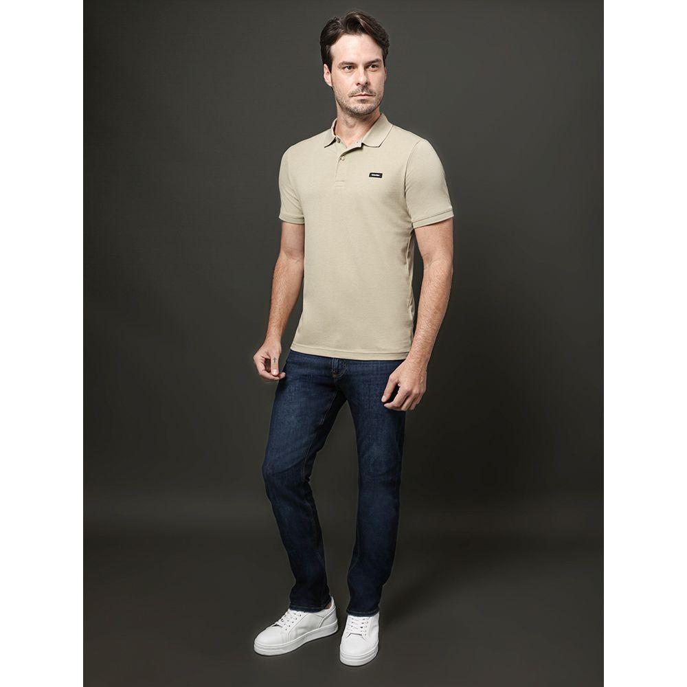 Polo Masculina Slim Piquet Calvin Klein - Caqui Claro - 2