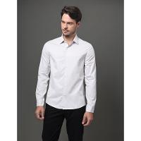 Camisa Masculina Slim Fio 50 Calvin Klein - Cinza Claro - 1