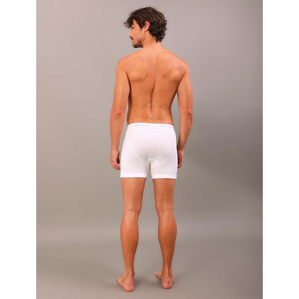 Kit 3 Cuecas Boxer Brief Cotton Calvin Klein Underwear - White - 4