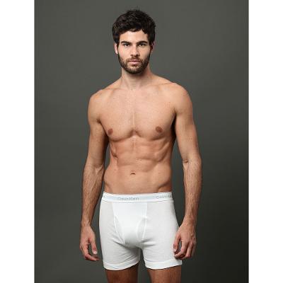 Kit 3 Cuecas Boxer Brief Cotton Calvin Klein Underwear - White