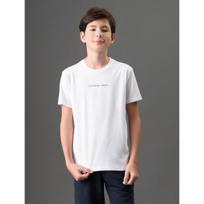 Camiseta Menino Logo Centralizado Calvin Klein Jeans - Branco 2