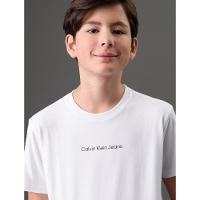 Camiseta Menino Logo Centralizado Calvin Klein Jeans - Branco 2