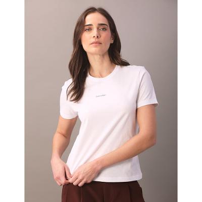 Camiseta Feminina Gola Careca - Branco 2