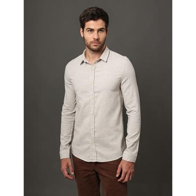 Camisa Masculina Slim Tela Calvin Klein Jeans - Off White