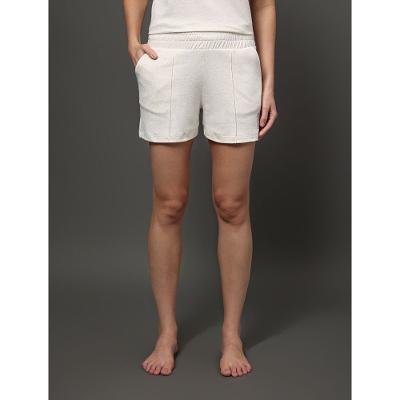 Short Feminino Nervura Linen Calvin Klein Underwear - Off White