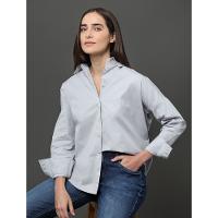 Camisa Feminina Over Calvin Klein - Azul Claro - 5