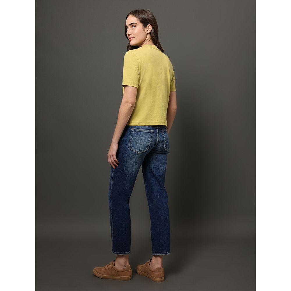 Camiseta Feminina Relevo Multicor Calvin Klein Jeans - Verde Pistache - 2