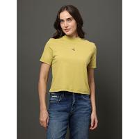 Camiseta Feminina Relevo Multicor Calvin Klein Jeans - Verde Pistache - 1
