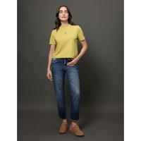 Camiseta Feminina Relevo Multicor Calvin Klein Jeans - Verde Pistache - 3