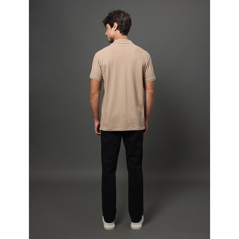 Polo Masculina Listras Calvin Klein Jeans - Caqui Medio - 2