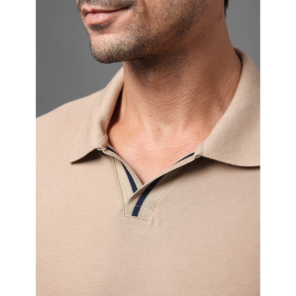 Polo Masculina Listras Calvin Klein Jeans - Caqui Medio - 4