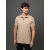 Polo Masculina Listras Calvin Klein Jeans - Caqui Medio - 1