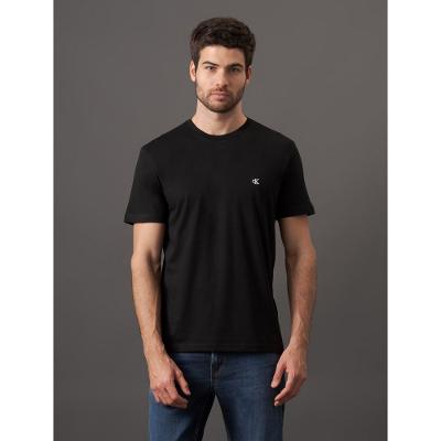 Camiseta Mc Ckj Masc Ck Bordado - Preto