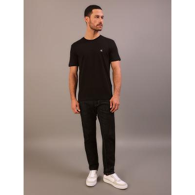 Camiseta Mc Ckj Masc Ck Bordado - Preto